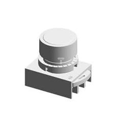 Przycisk płaski okrągły z ramką metal niebieski P9MPNLG 184006