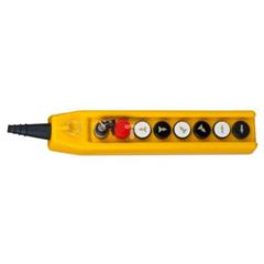 Kaseta suwnicowa  8-otworowa przycisk z kluczykiem/bezp./4xNO+NO/2xNO PKS-8\W05