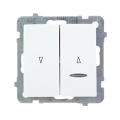 AS Łącznik żaluzjowy z podświetleniem biały ŁP-7GS/m/00