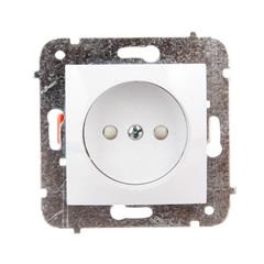 CARLA Gniazdo pojedyncze b/u z przesłonami białe 1740-10