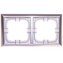 KOS66 Ramka podwójna aluminium 664082