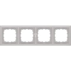 KOS66 Ramka poczwórna aluminium 664084