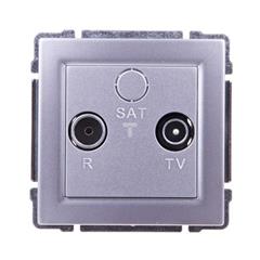 KOS66 Gniazdo antenowe RTV końcowe aluminium 664073