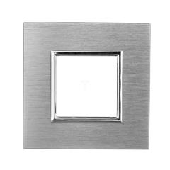 DANTE Ramka pojedyncza metalowa inox 4541281