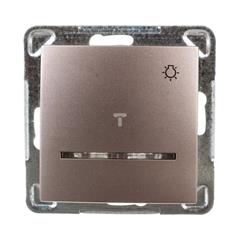 IMPRESJA Przycisk światło tytan ŁP-5YS/m/23