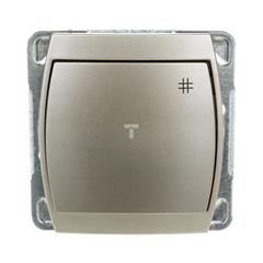 GAZELA Łącznik krzyżowy 16AX IP20 satynowy ŁP-4J/m/16/16