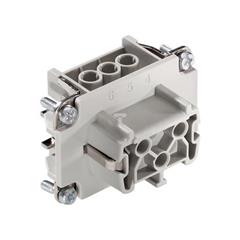 Wkład złącza 6P+PE śrubowy żeński EPIC H-BE 6 BS 10191100