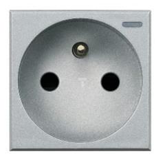 Gniazdo pojedyncze z/u 16A 2P+Z samozacisk aluminiowy HC4142AN