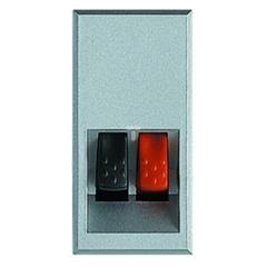 Gniazdo głośnikowe podwójne 1 moduł aluminiowe HC4294