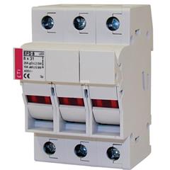 Rozłącznik bezpiecznikowy 3P 20A 8x32mm EFD 8 002520004