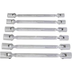 Klucze dwunastokątne przegubowe nasadowe 8-19 mm zestaw 6 szt. 09-140