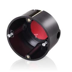 Puszka przeciwogniowa, do pustych ścian, osprzętowa fi 60mm, płytka E90 BS115 czarna 83119007