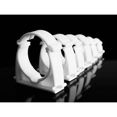 Uchwyt zamknięty do rur 25mm szary UZ 25 SZ 10224 /100szt./