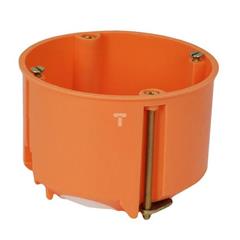 Puszka do pustych ścian fi 60mm, z membranami przebiciowymi, płytka E2700 pomarańczowa 83191088