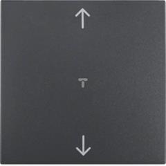 B.1/B.3/B.7 Glas Klawisz z nadrukiem /strzałki/ antracyt 16201616