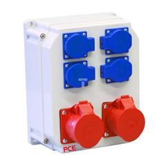 Rozdzielnica stacjonarna typ ŚWINOUJŚCIE 2x16A 5P 400V,  4xGS 16A 230V IP54 90EKO005