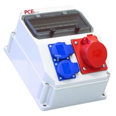 Rozdzielnica stacjonarna typ LUBLIN 9 modułow, 1x32A 5P 400V, 2xGS 16A 230V IP54 90EKO008