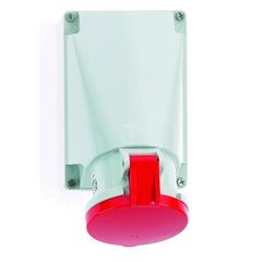 Gniazdo stałe 5P 63A 400V czerwone IP44 11386