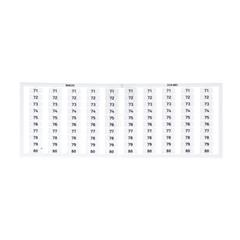 Oznaczniki WSB 10x 71-80 biały 249-603 /5szt./