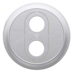 CELIANE Plakietka do gniazda głośnikowego bananowego pojedynczego tytan 068531