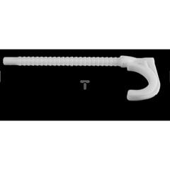 Hak pojedynczy 100mm H 100/1 biały 10253 /100szt./