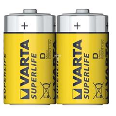 Bateria cynkowo-węglowa R20P / D /foliowane/ SUPERLIFE /2szt./