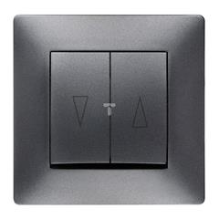 VOLANTE Łącznik żaluzjowy grafitowy 2616-08