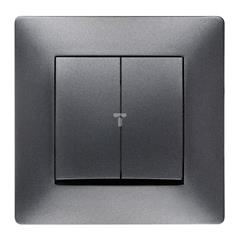 VOLANTE Łącznik podwójny schodowy grafitowy 2618-08