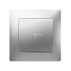 VOLANTE Łącznik jednobiegunowy z podświetleniem srebrny 2623-06