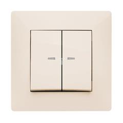 VOLANTE Łącznik świecznikowy z podświetleniem kremowy 2624-01