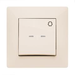 VOLANTE Łącznik zwierny /światło/ z podświetleniem kremowy 2626-01