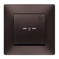 VOLANTE Łącznik zwierny /dzwonek/ z podświetleniem czekoladowy 2627-04