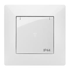 VOLANTE Gniazdo pojedyncze z/u 16A 230V IP44 białe 2636-00
