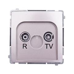 Simon Basic Gniazdo antenowe R/TV zakończeniowe do gniazd przelotowych satyna metalizowana BMZAK10/1.01/29 WMUA-01100z-H011