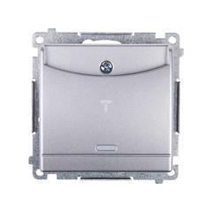 Simon 54 Łącznik hotelowy podwójny srebrny mat DWH2.01/43 WMDL-0H1xx2-043