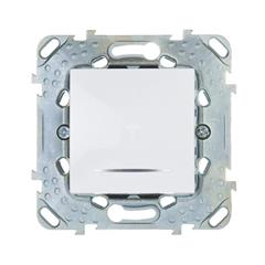 Unica Plus Łącznik pojedynczy 16A z podświetlaniem biel polarna MGU50.261.18NZ