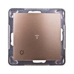 IMPRESJA Przycisk światło złoty metalik ŁP-5Y/m/28