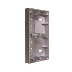 Simon 54 Premium Puszka natynkowa podwójna narożna srebrny matowy DPNR2/43 WMDZ-302xxR-043