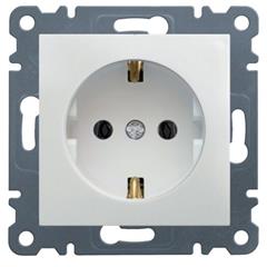 LUMINA2 Gniazdo pojedyncze Schuko białe WL1050