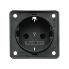 Integro Gniazdo SCHUKO z podwyższoną ochroną styków 16A 250V IP44 antracyt mat mechanizm 0941952505