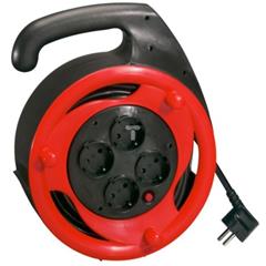 Przedłużacz zwijany 4x2P+Z 10m /przewód PVC 3x1,5mm2/ 90970