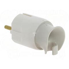 Wtyczka przenośna obrotowa 2P+Z 16A biała 50172