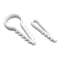 Uchwyt wbijany okrągły, dla przewodów do fi 8 mm, biały (odpowiednik - USMO-8), UWO-8 89127306 /100szt./