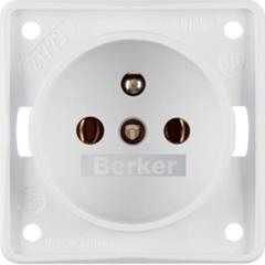 Integro Flow Gniazdo pojedyncze z/u śnieżnobiałe mat 0961852502