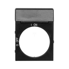 Tabliczka opisowa czysta do pokręteł OH2 czarna OPB2 1SCA022353R4110