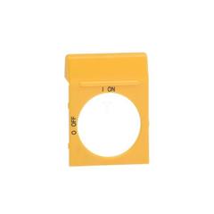 Tabliczka opisowa czysta do pokręteł OH2 żółta OPY2 1SCA022353R4200