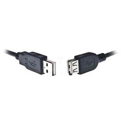 Kabel przedłużający USB 2.0 A (M) - USB A (F) 1,8m czarny CCP-USB2-AMAF-6