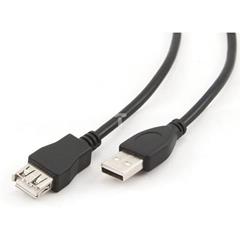 Kabel przedłużający USB 2.0 A (M) - USB A (F) 4,5m czarny   CCP-USB2-AMAF-15C