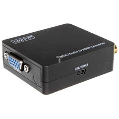 Konwerter sygnału VGA do HDMI, z audio (2xRCA) DS-40130-1