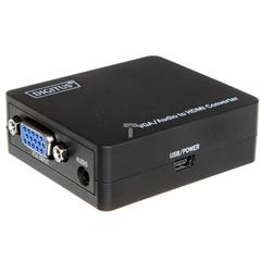 Konwerter sygnału VGA do HDMI, z audio /1x miniJack/ DS-40131